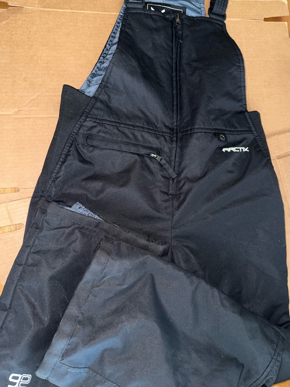 Arctix Kids Black Snow Bib Pants large G9
